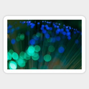 Illuminated background defocused lights Sticker